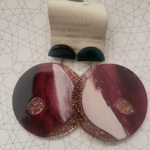 Chunky glitter dangle earrings